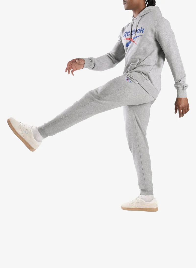 Reebok LIGHT GREY MARL Identity 2-Color Logo French Terry Cuff Joggers for Men | Best Price UAE