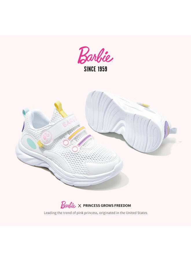 Barbie Kids Summer Sports Shoes Girls Mesh Sneakers Breathable White Shoes Da6301 White 33 - Image 4