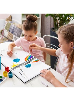 Bianyo Mixed Media Paper Pad A4 (8.26" X 11.69") 60 Sheets/Each 123 Lb/200 Gsm Pack Of 1 Pad Spiralbound Pad Ideal For Wet & Dry Media Like Art Marker Watercolor Acrylic Pastel Pencil  - Image 5