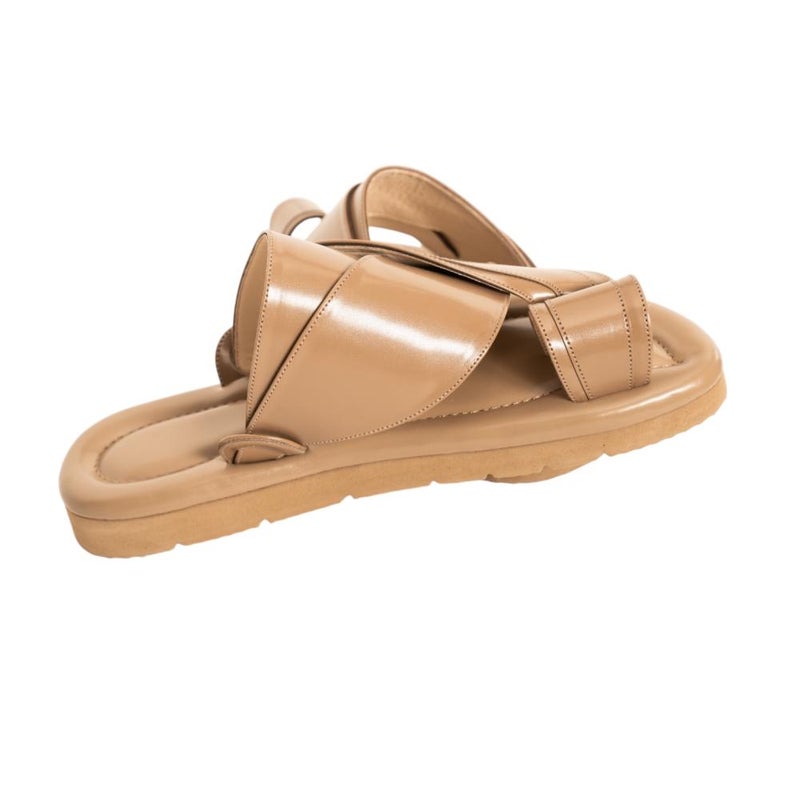 Plain Design Arabic Sandal For Men, Handmade Men's Traditional Sandals With Comfortable Sole, Simple, Elegant And Classic Casual Arabic Sandals For Everyday Wear. - Image 4