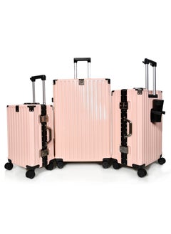 MORANO Morano aluminum travel luggage set, three pieces, elegant and durable design  - Image 1
