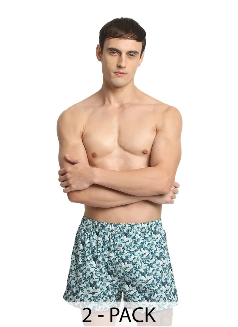 THE BEAR HOUSE Mens Cotton Boxers Multipack Soft Breathable Underwear for Men Loose Fit Comfortable Boxer Shorts for Daily Wear Size-S-XL (Gafa)