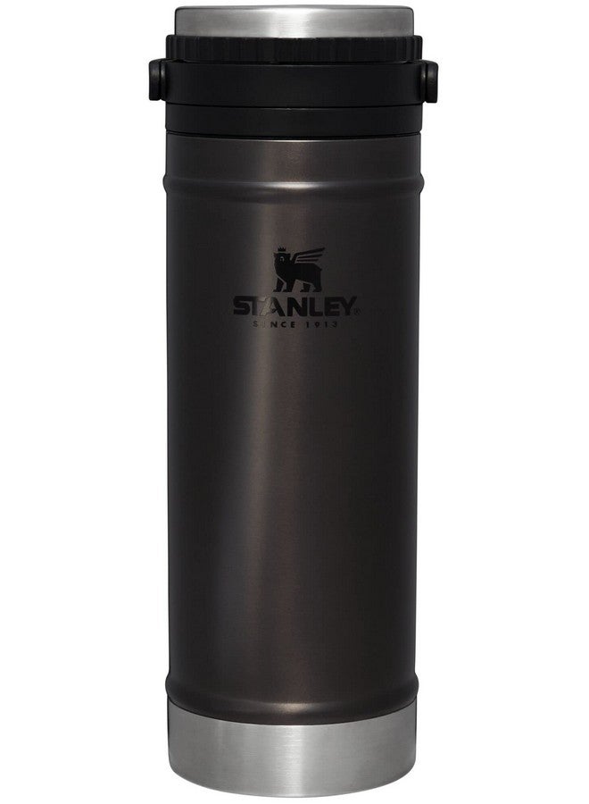Stanley Stanley Travel Mug with Integrated French Press 16 oz | 5 Minute Brew, 4 Hours Hot, Leakproof Lid | Mesh Filter for Coffee Grounds | Insulated Stainless Steel Coffee Maker | BPA-Free | Charcoal Glow  - Image 1