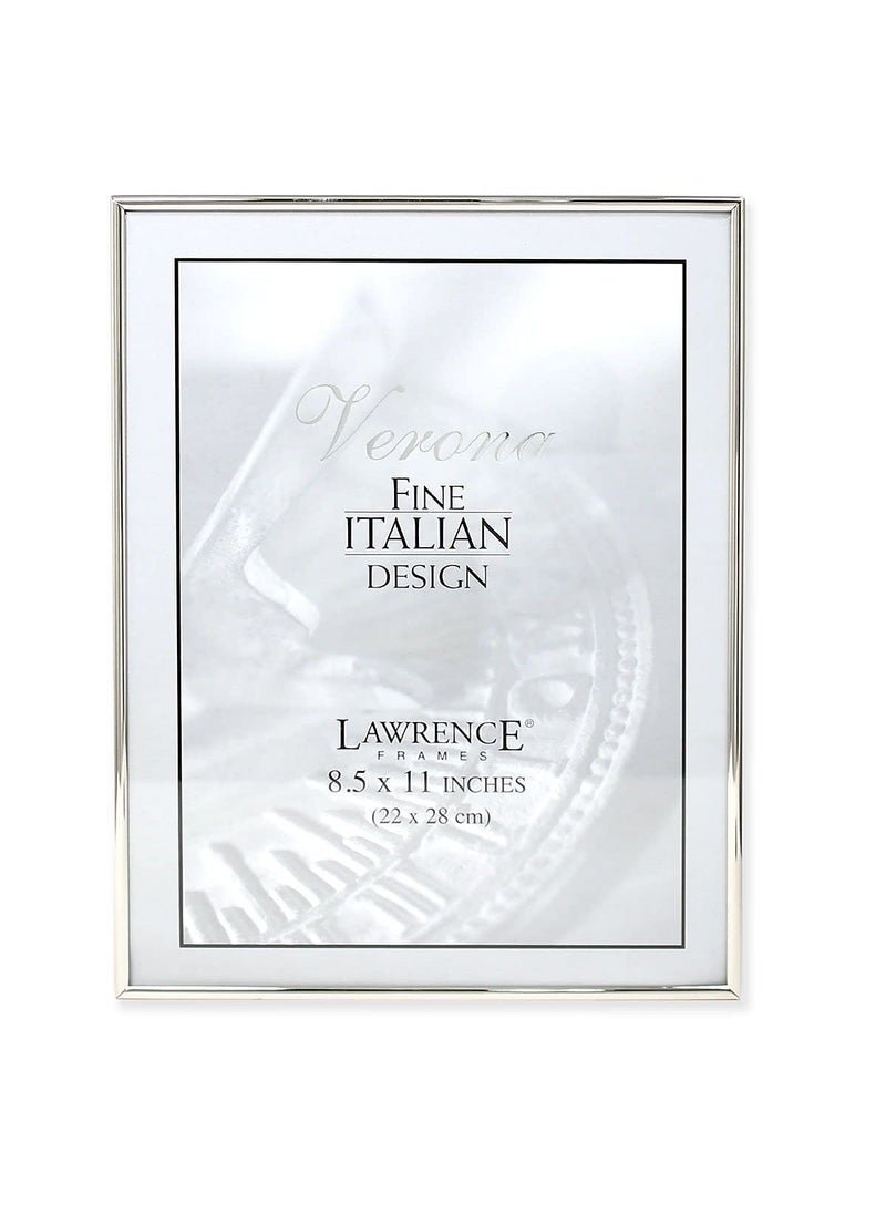 Lawrence Frames Lawrence Frames Simply Metal Picture Frame 85 by 11Inch Silver 
