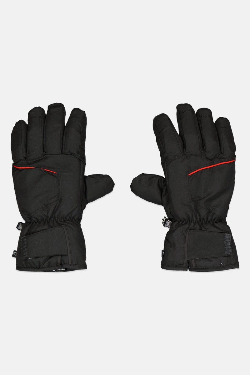 RBX قفازات تزلج منسوجة للرجال، زوج واحد، أسود - Image 1