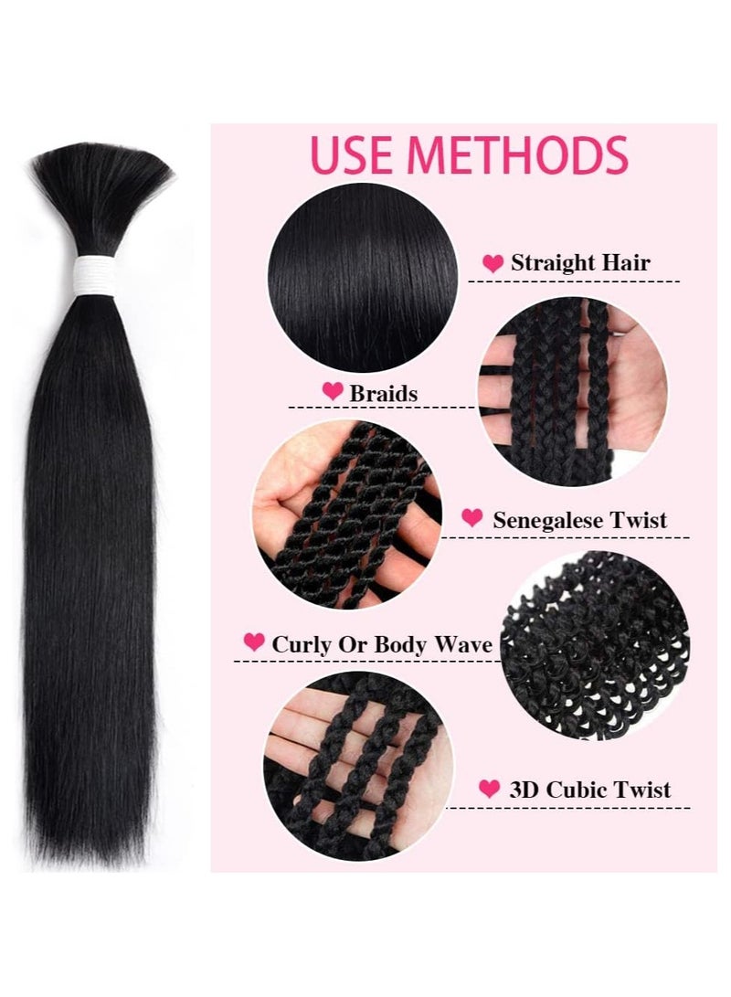 Estelle Bulk Straight Human Hair for Braids 100% Remy Human Hair Extensions  Color60 - Image 5