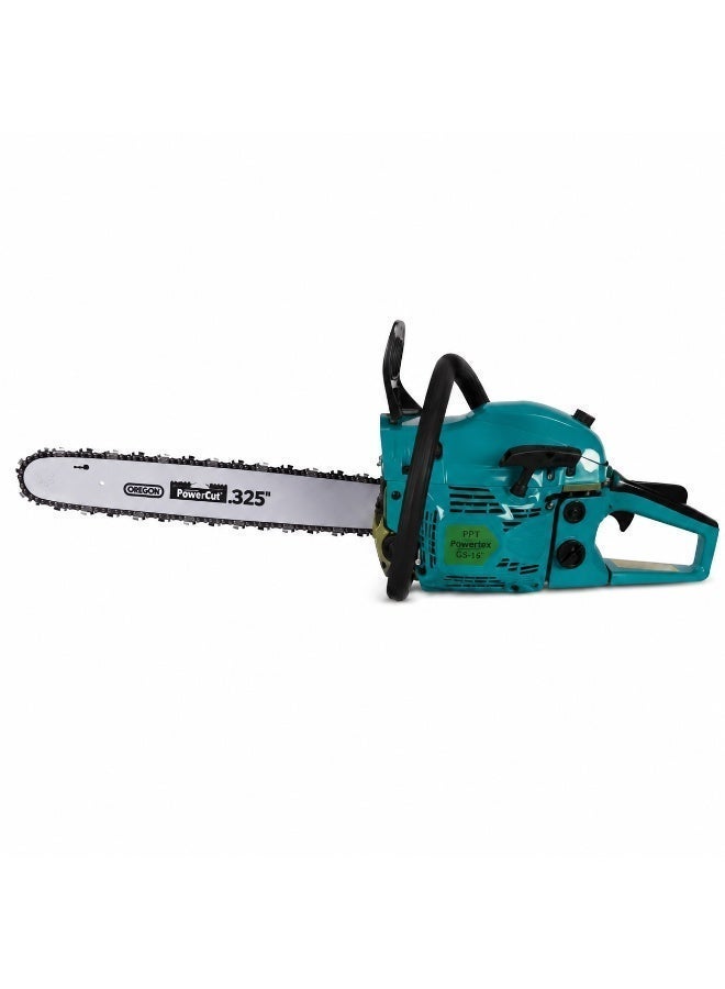 Powertex Gasoline Chain Saw 58cc 2600W 18 Inch Petrol Chainsaw, 2 Stroke Engine Wood Cutting Machine For Tree Cutting, Garden, Farm And Outdoor Use - Image 2