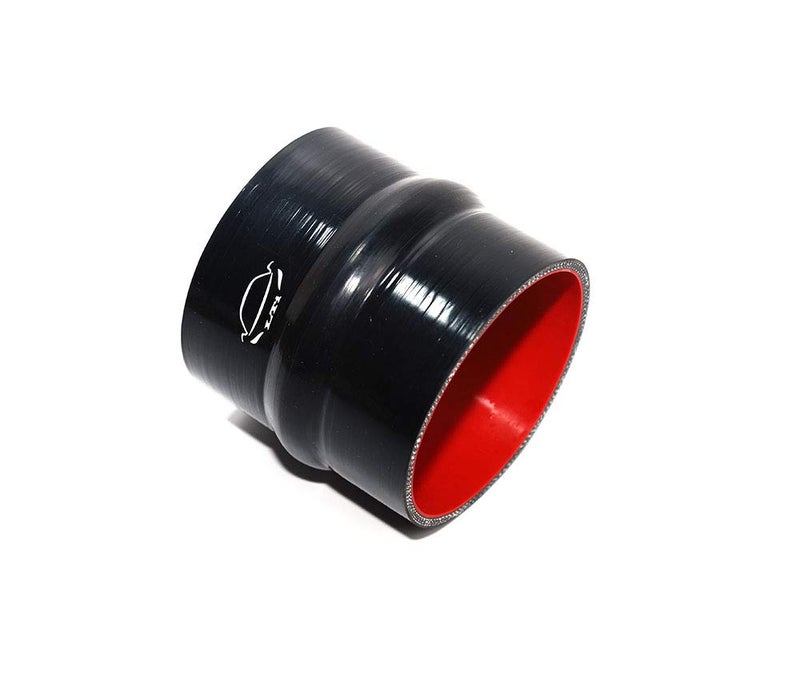 TenkeAuto Universal 4-Ply Reinforced High Temperature 4" ID Straight Hump Coupler Silicone Hose for Turbo/Intercooler/Piping 4" Length (4" Black) - Image 3