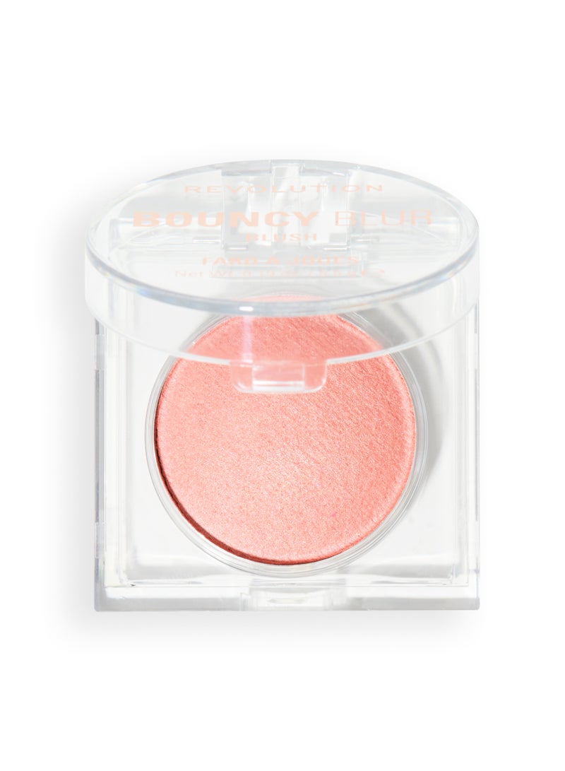 REVOLUTION Makeup Revolution Bouncy Blur Cream Blush – Light As A Cloud Peachy Pink - Image 2