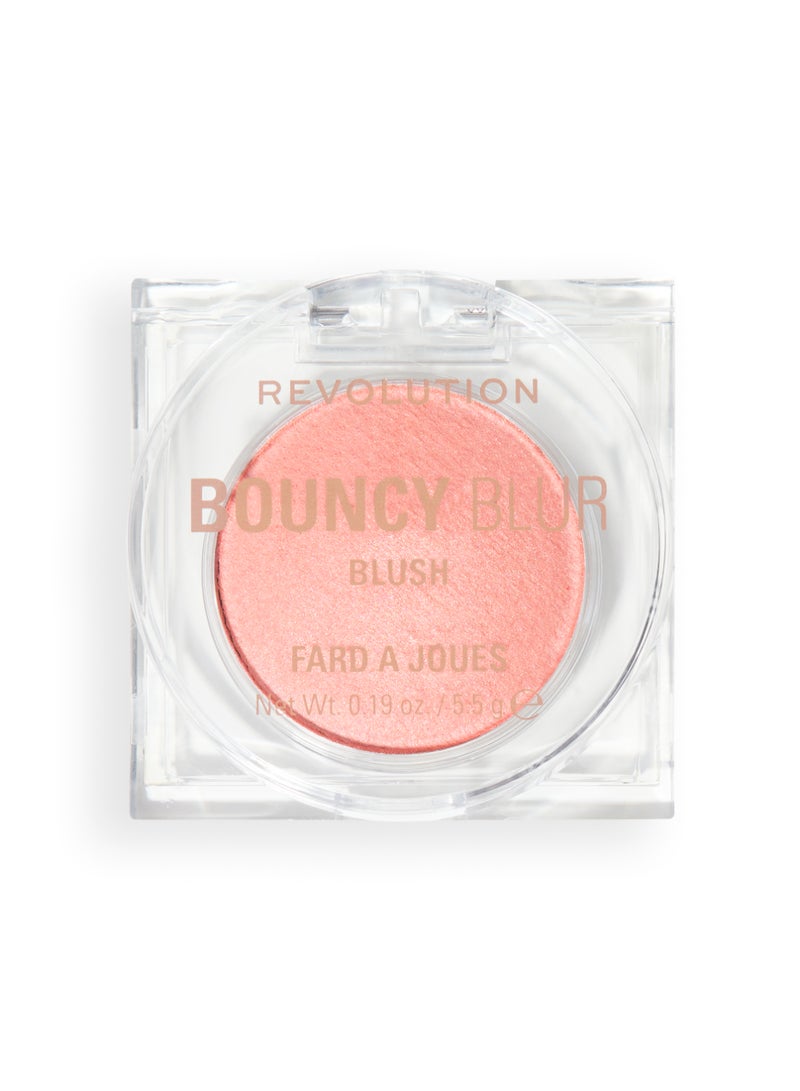 REVOLUTION Makeup Revolution Bouncy Blur Cream Blush – Light As A Cloud Peachy Pink - Image 1
