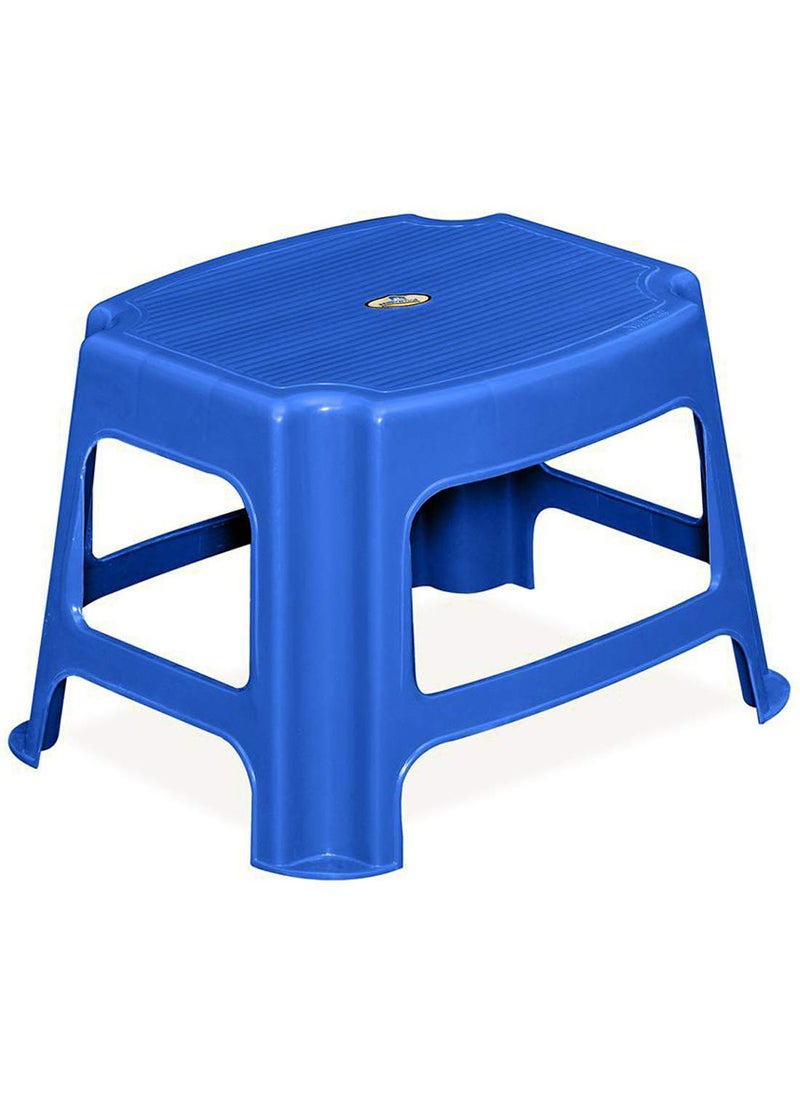 NILKAMAL Nilkamal Plastic Stool, Set of 2 - Blue  - Image 2