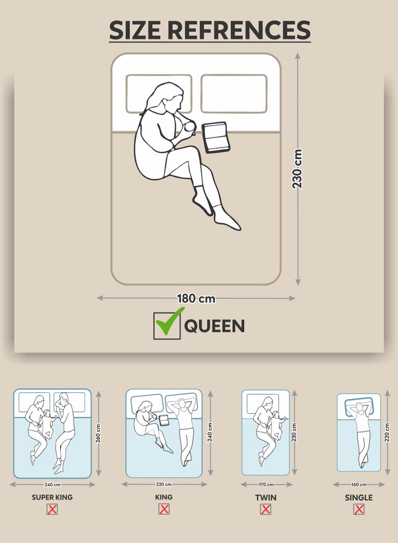 Donetella Comforter Duvet Insert – Size 180x230 cm – All Season Quilt with 350 GSM Soft Luxury Down Alternative Filling – Diamond Quilted for Queen Bed - Image 2