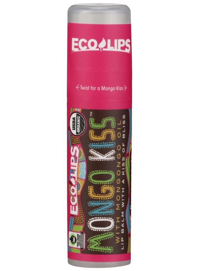 Eco Lips Organic Mongo Kiss Pomegranate Lip Balm, USDA Certified Organic,0.25 Ounce (Pack of 15)