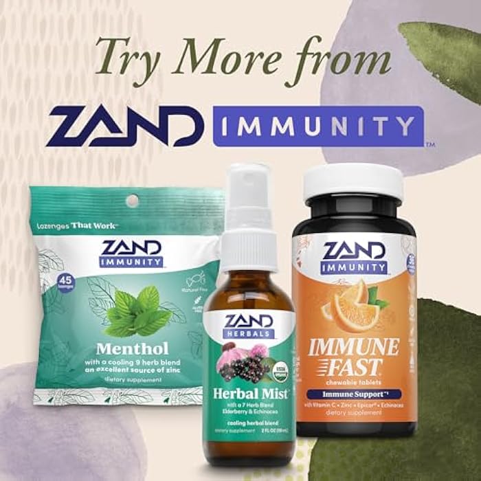ZAND Immunity Immune Fast Zesty Orange Chewables - Immune Support Supplement w/Epicor Fermented Yeast, Vitamin C 1000mg, Zinc, Echinacea - Non-GMO, Vegan, Gluten Free, 60-Day Guarantee, 10 Servings - Image 5
