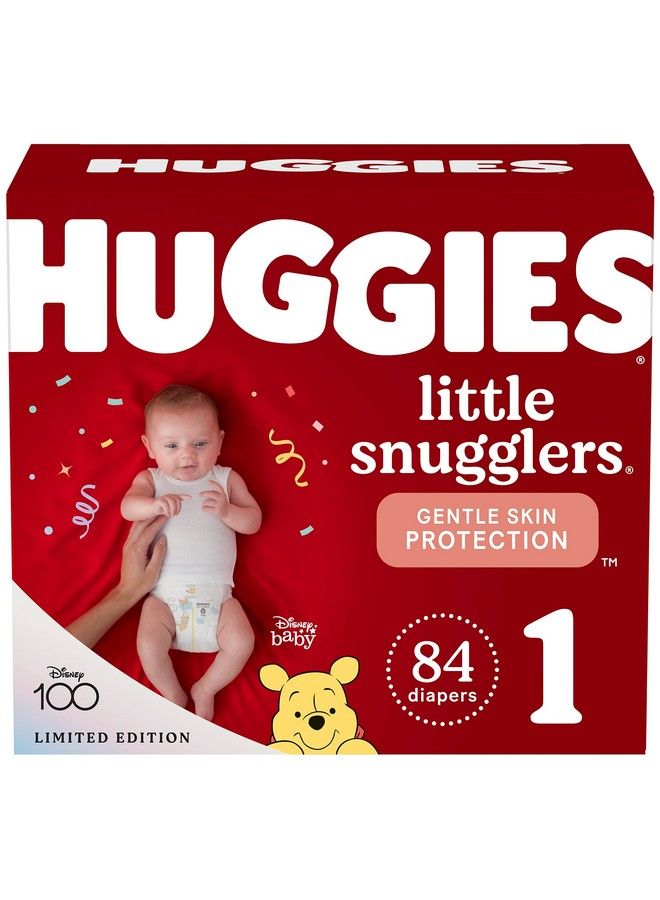HUGGIES حفاضات أطفال ليتل سنجلرز مقاس 1 (814 رطلاً) 84 حفاضة لحديثي الولادة - Image 1