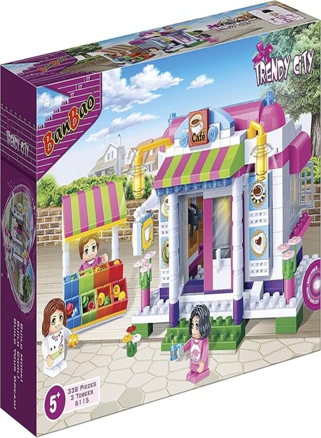 BanBao Construction Toys Building Bricks Cafe Trend City 6115 boy toys, girl toys, birthday gift, Christmas gift, growth, fun, for kids.