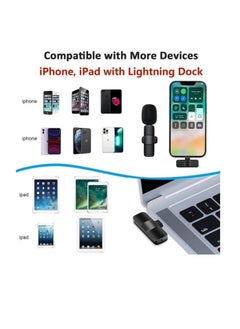 K9 2in1 Bluetooths Mic K9 Wireless Collar Microphone Dual Lapel Lavalier Mic for Noise Reduction Vlogging Interview Live Streaming YouTube Video Broadcast With 2 Mic Receiver for iPhone and Android  - Image 4