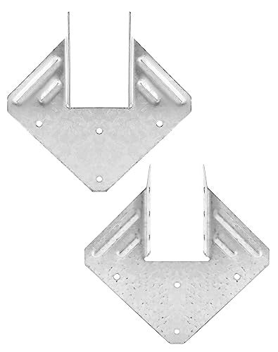 QWORK Galvanized 18-Gauge Hurricane Tie, 40 Pack Steel Connector for Roofing Trusses Wood Timber, Resist High Wind/ Earthquake Forces - Image 2