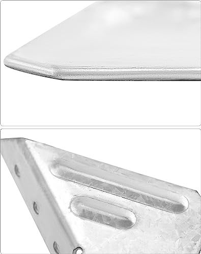 QWORK Galvanized 18-Gauge Hurricane Tie, 40 Pack Steel Connector for Roofing Trusses Wood Timber, Resist High Wind/ Earthquake Forces - Image 5