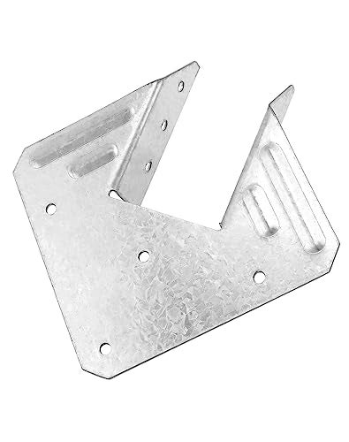 QWORK Galvanized 18-Gauge Hurricane Tie, 40 Pack Steel Connector for Roofing Trusses Wood Timber, Resist High Wind/ Earthquake Forces - Image 4