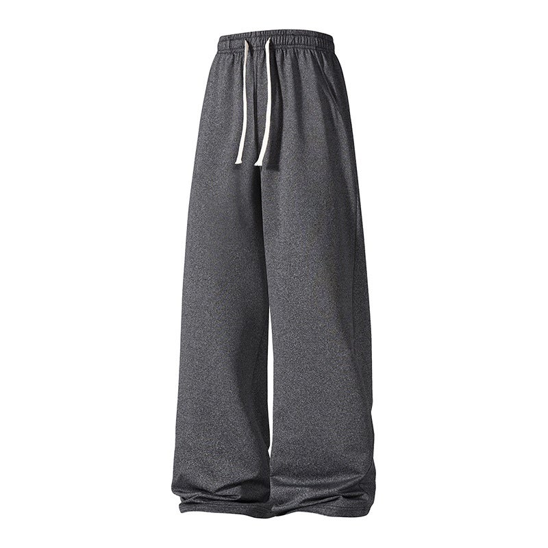 [Cross-border Special Edition] 2025 Spring New Middle-aged Youth Pants Mens Spring and Autumn Korean Fashion Sports Pants Mens Loose Light gray - Image 2