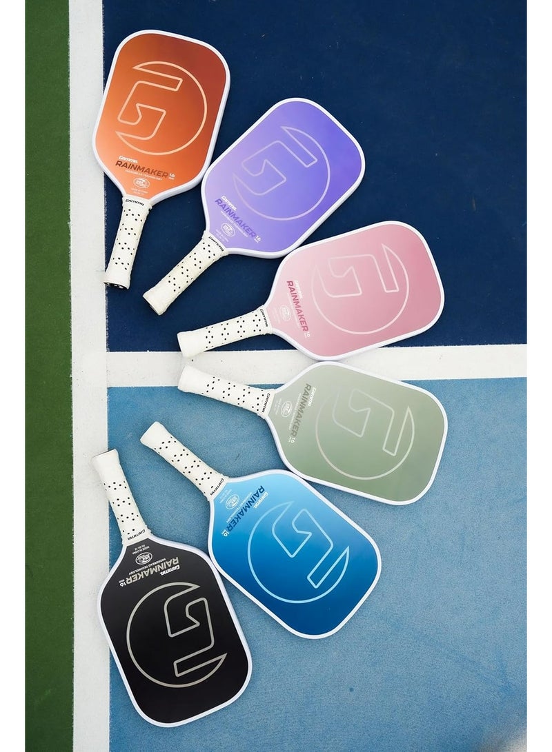 Gamma Rainmaker Pickleball Paddle  Lightweight, Large Sweet Spot, Microbead Carbon Fiber Face For Spin & Control, Customizable Swing Weight  Available In 6 Colors - Image 5