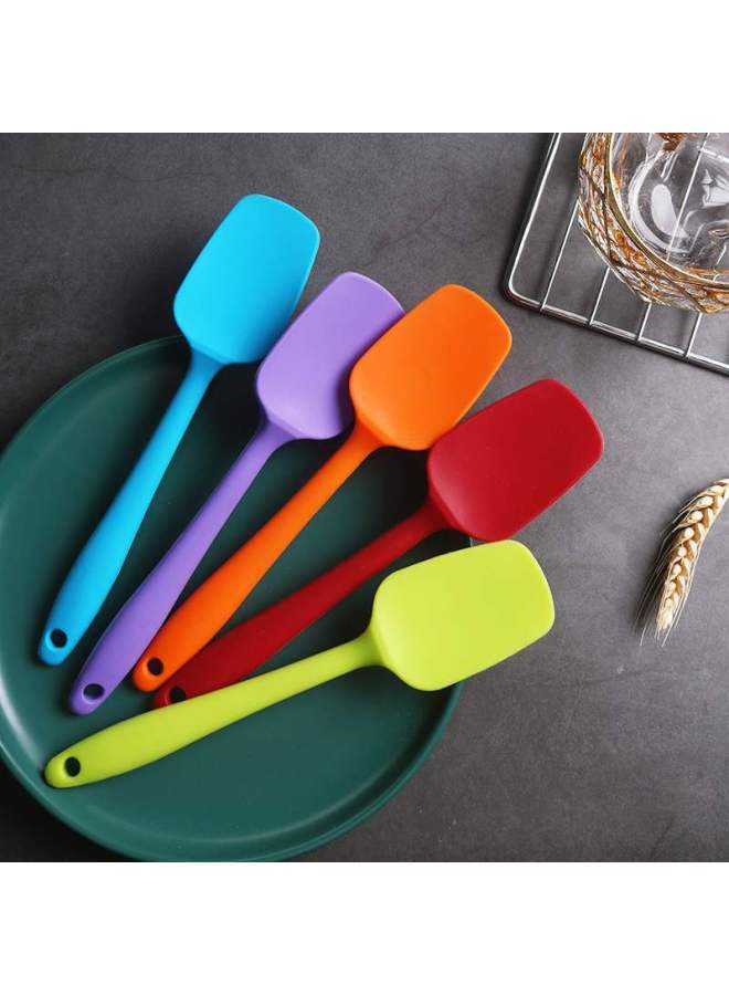 Dedicated All-inclusive Silicone Scraper Integrated Silicone T Shovel Baking Tool Butter Cream Stirring Shovel Small Scraper Spoon-Specifications:Small Color Capsules (self-adhesive Bag) - Image 2