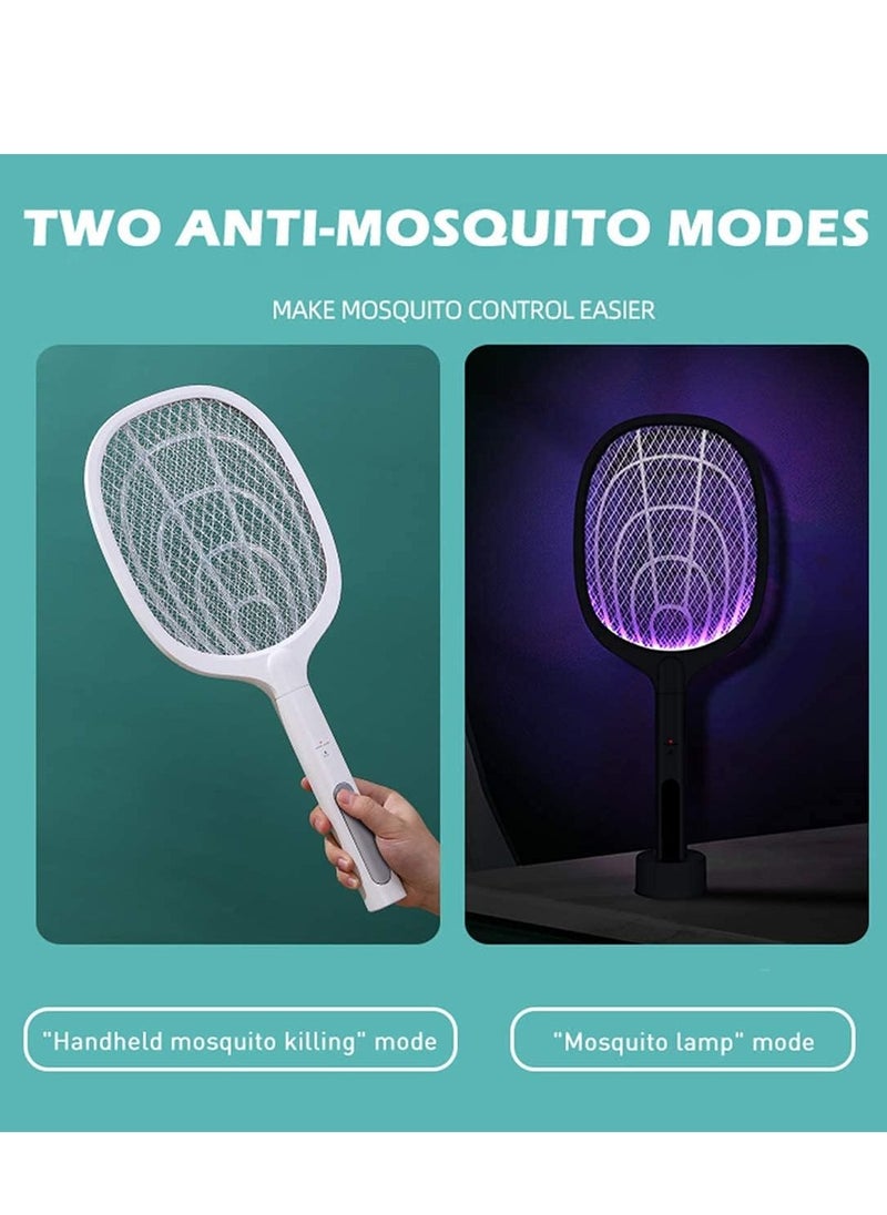 Vitacelli - Bug Zapper, 3000 Volt Indoor & Outdoor Electric Fly Swatter, USB Rechargeable Mosquito Killer Racket for Home Bedroom, Kitchen,Office, Backyard, Patio,Safe to Touch with 3-Layer Safety Mesh - Image 1