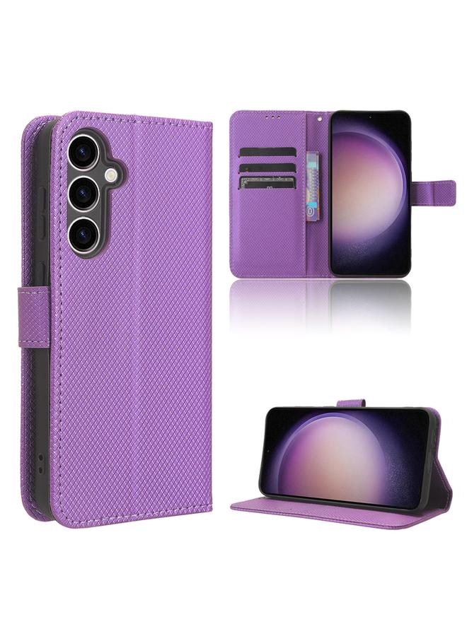 S-TOP Case For Samsung Galaxy S23 FE 5G Diamond Texture Leather Phone Case - Image 1