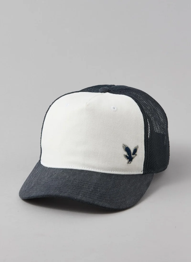 American Eagle Logo Twill Trucker Cap