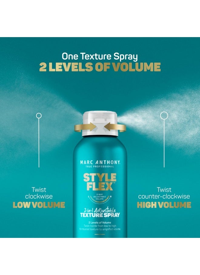 MARC ANTHONY - Marc Anthony Texture Spray for Women & Men, Style Flex 2-in-1 Adjustable Texturizing Spray - Low to High Volume Styling Spray for Defined, Thicker & Fuller-Looking Hair Style, 7 oz - Image 1