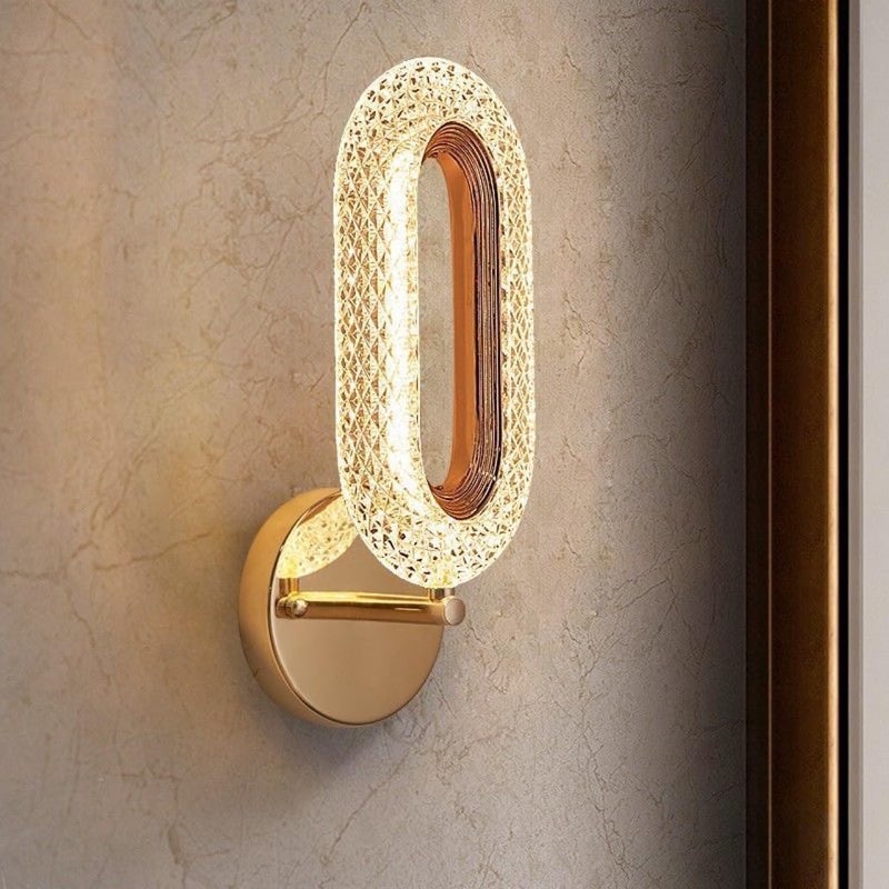 CITRA 10W Led Crystal Golden Metal Wall Light for Living Room Bedside Light - Warm White - Image 4