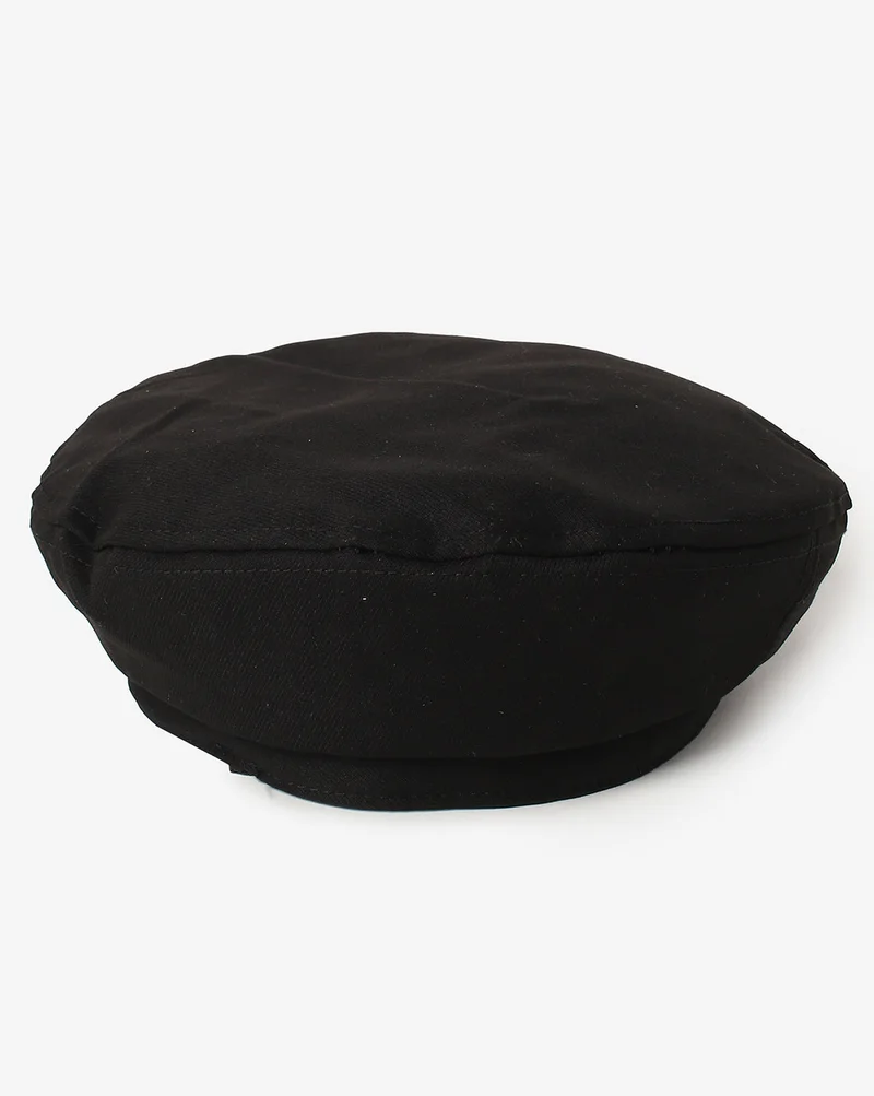 Haute Sauce Stylish Solid Black Hat
