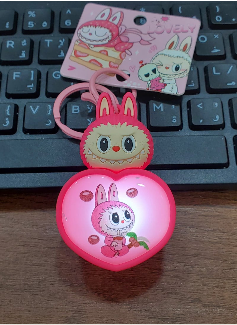 Generic Labubu keychain with internal light  - Image 1