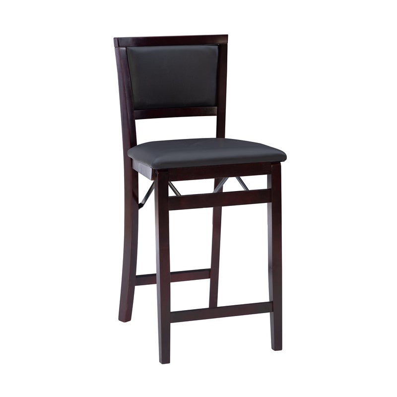 Linon Linon Home Decor Keira Pad Back Folding Counter Stool 24Inch 