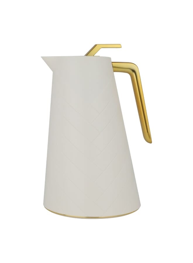 السيف غاليري ترمس جلوري، 1.5 لتر، حافظة داخلية زجاج، هيكل خارجي بلاستيك - بيج - Image 2