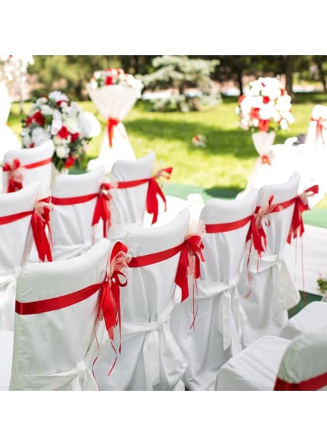 Unique شريط أحمر 1-1/2 بوصة، 25 ياردة من أقمشة الساتان الصلبة لتغليف هدايا عيد الميلاد، زينة عيد الميلاد، زينة شجرة عيد الميلاد، صنع الأشرطة، الحرف اليدوية، مشاريع الخياطة وحفلات الزفاف - Image 5