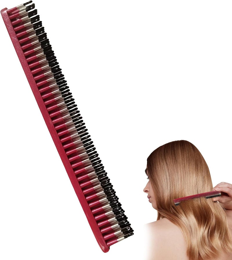 1 Pc Hair Comb AntiHair Loss Combs for Women Innovative 3Row Tooth Design Mini Portable Detangle Comb Suitable for Students Hairdressers and Daily Use