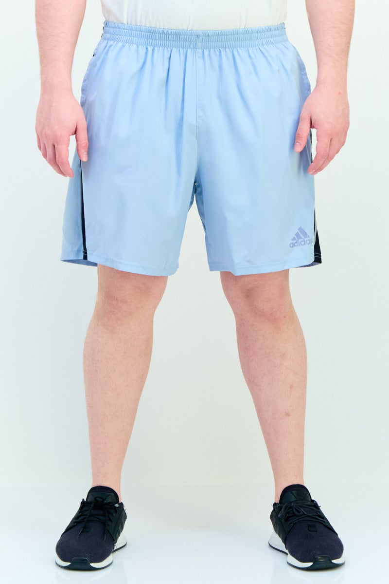 Adidas Men Sportswear Fit 7 Inseam Running Shorts, Ash Blue - Image 1