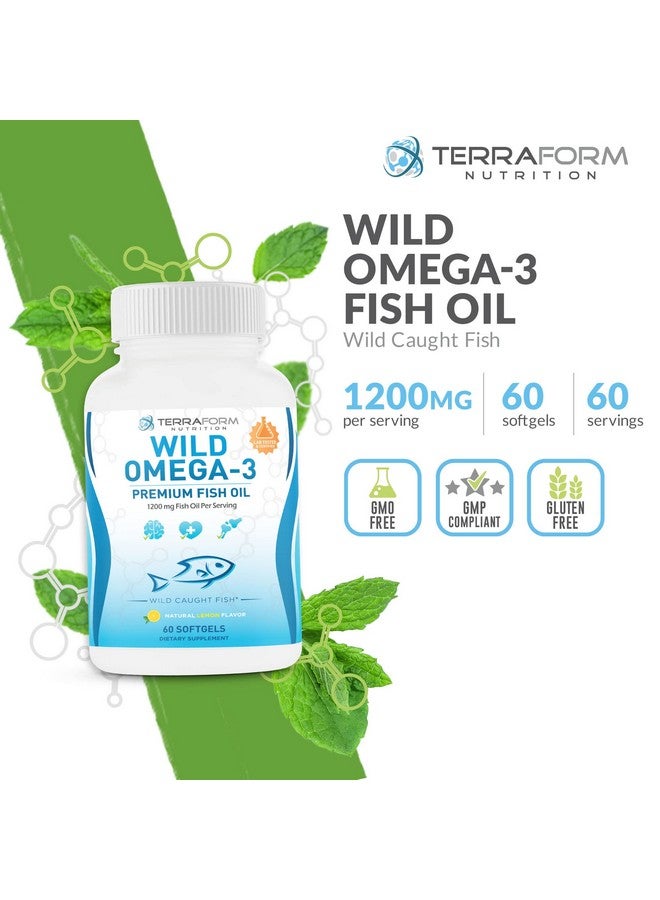 تيرافورم نيوترشن زيت السمك أوميجا 3 بتركيز 2400 ملجم لكل وجبة - بدون تجشؤ، بنكهة الليمون، خالٍ من الكائنات المعدلة وراثيًا، وخالي من الجلوتين والصويا - 30 وجبة - Image 2