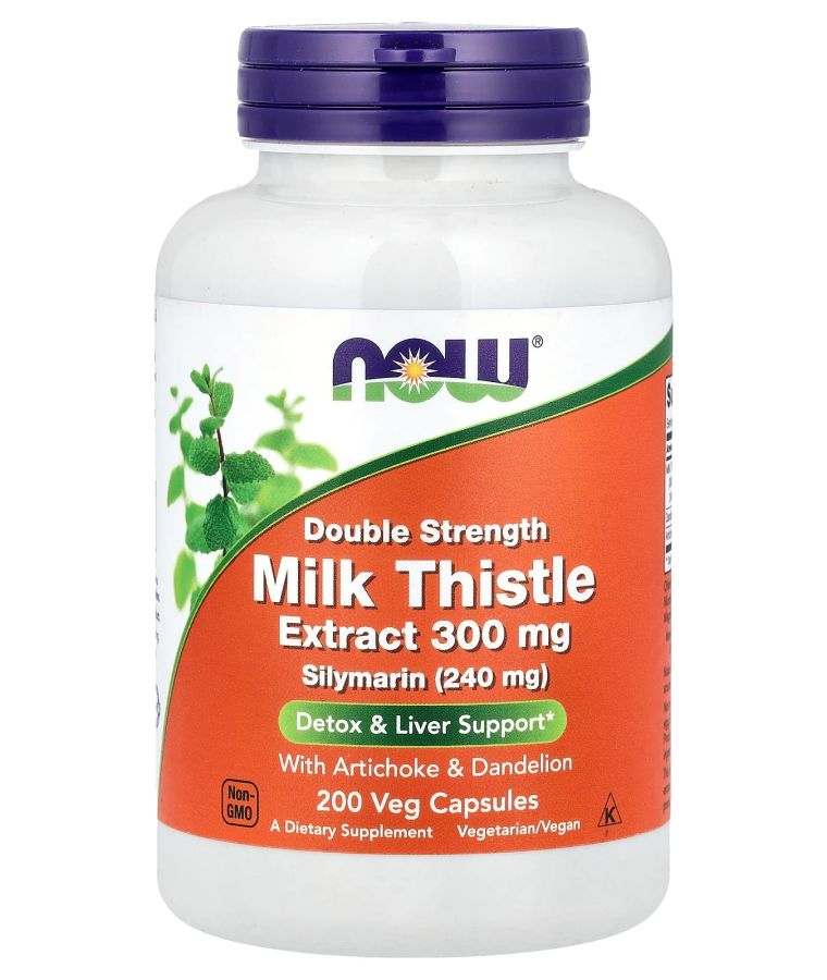 now Milk Thistle Extract 300 mg 200 Veg Capsules