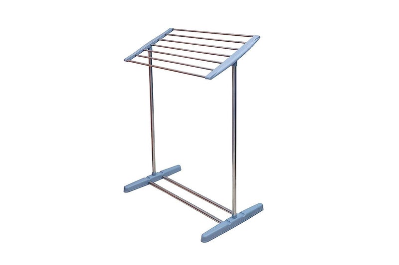 REPLEX Multifunctional Stainless Steel and Plastic Made Mobile Towel and Cloth Rack Holder for Domestic Purposes Mini Cloth Rack - Image 5