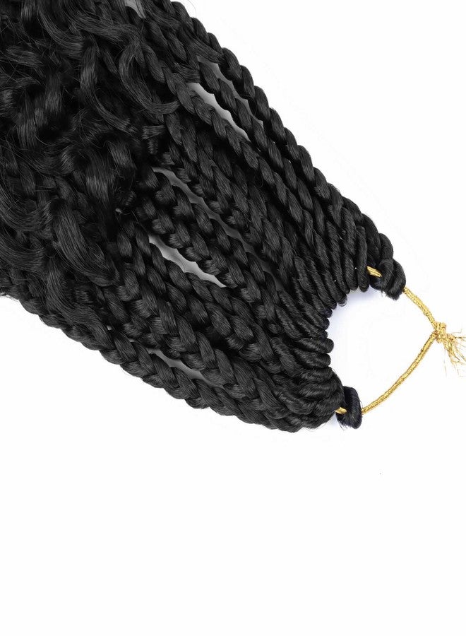 ميتاركو 8 حزم من ضفائر شعر كروشيه Goddess Box Braids بطول 14 بوصة مع أطراف مجعدة، ضفائر شعر بوهو Bohemian Box Braids للنساء (حزمة من 8 قطع، 14 بوصة) - Image 5