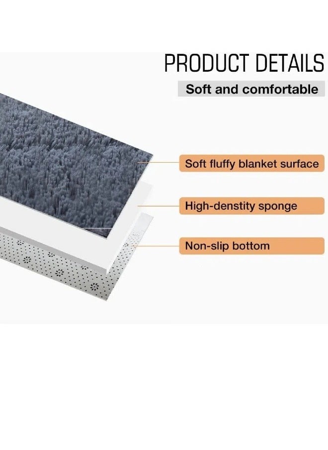 Generic - Soft Area Rug, Tie-Dyed Rugs Floor Mat Modern Luxury Rectangle Carpet Ultra Soft Comfy Modern Home Decor for Kidsroom,Non Slip Rectangular Mat (Rainbow) - Image 1