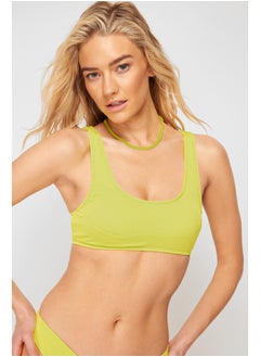 trendyol Green Bralet Textured Bikini Top TBESS24BU00063  - Image 3