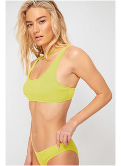 trendyol Green Bralet Textured Bikini Top TBESS24BU00063  - Image 4