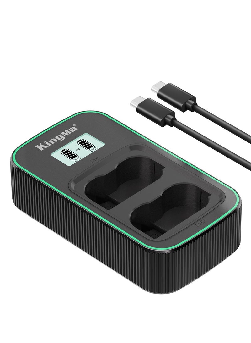 كينج ما شاحن بطاريات KingMa BM058Q من طراز EN-EL15 مع منفذ يو اس بي USB-C لكاميرات نيكون المتوافقة - Image 1