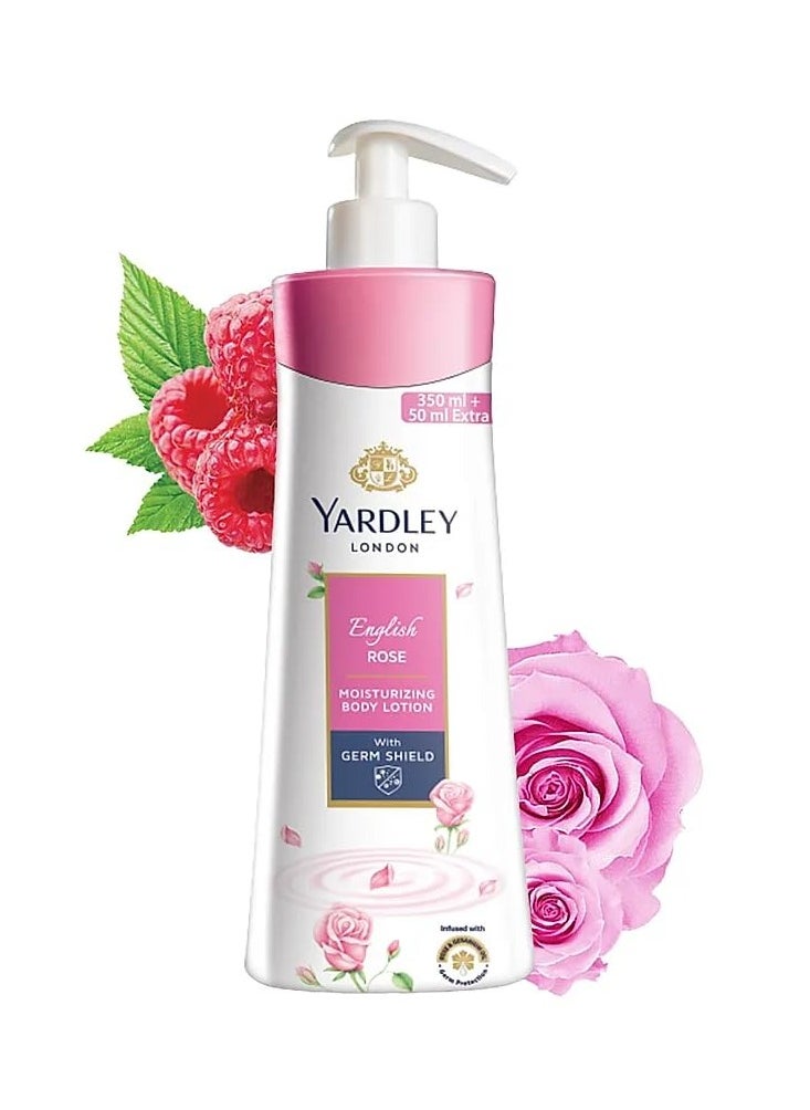Yardley Yardley London English Rose Moisturising Hand and Body Lotion 350ml+50ml  - Image 3