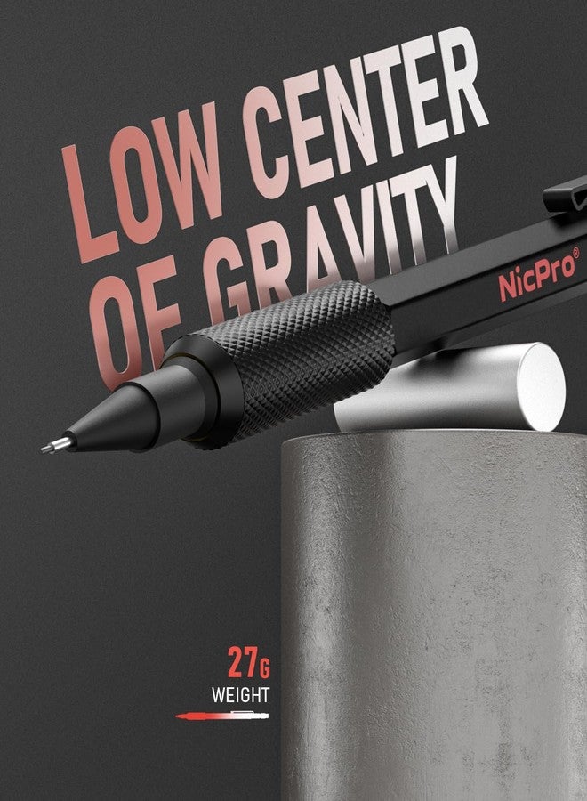 نيكبرو مجموعة أقلام رصاص ميكانيكية نيكبرو 0.5 مم مع حافظة، 3 أقلام رصاص ميكانيكية معدنية MP2000 مع 6 عبوات رصاص HB قابلة لإعادة التعبئة، ممحاة، غلاف مقاوم للماء للكتابة والرسم والتخطيط في الهواء الطلق - Image 2