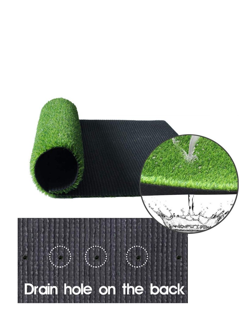 Generic FFD Artificial Grass Carpet - Realistic Fake Grass Turf for Garden, Lawn, Balcony, Landscape, and Pet Pad - Thick Synthetic Turf Mat with Natural Look  - Image 3
